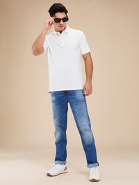 Being Human Men Self Design Polo Collar T-shirt