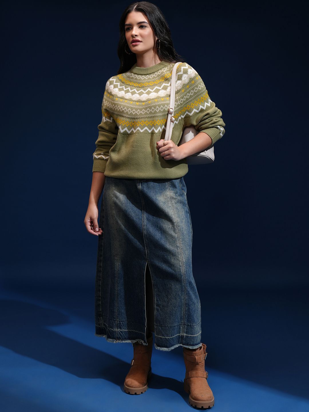 ESPYR By Tokyo Talkies Women Round Neck Pullover