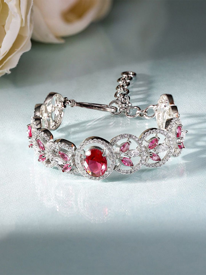 Gelang Wraparound Wraparound Priyaasi Silver American Diamond Diamond
