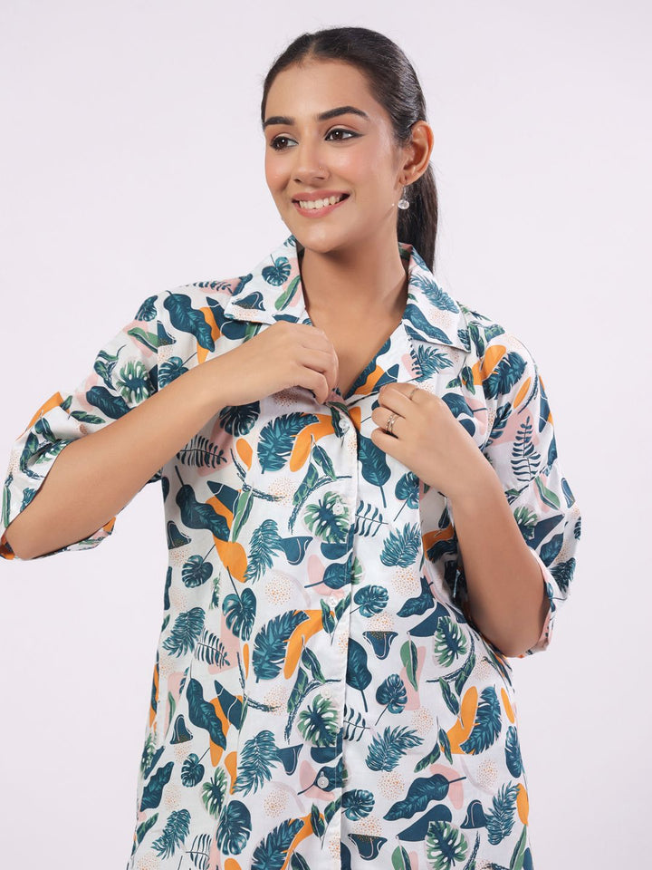 SANSKRUTIHOMES Women Printed Night suit