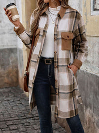 DressBerry Women Checked Single-Breasted Overcoat