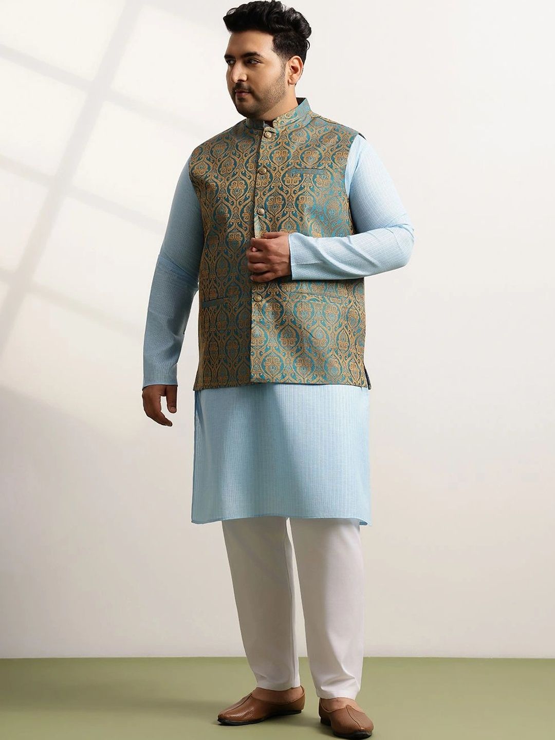 Jaket Nehru Brocade Rekaan Tenun SOJANYA PLUS