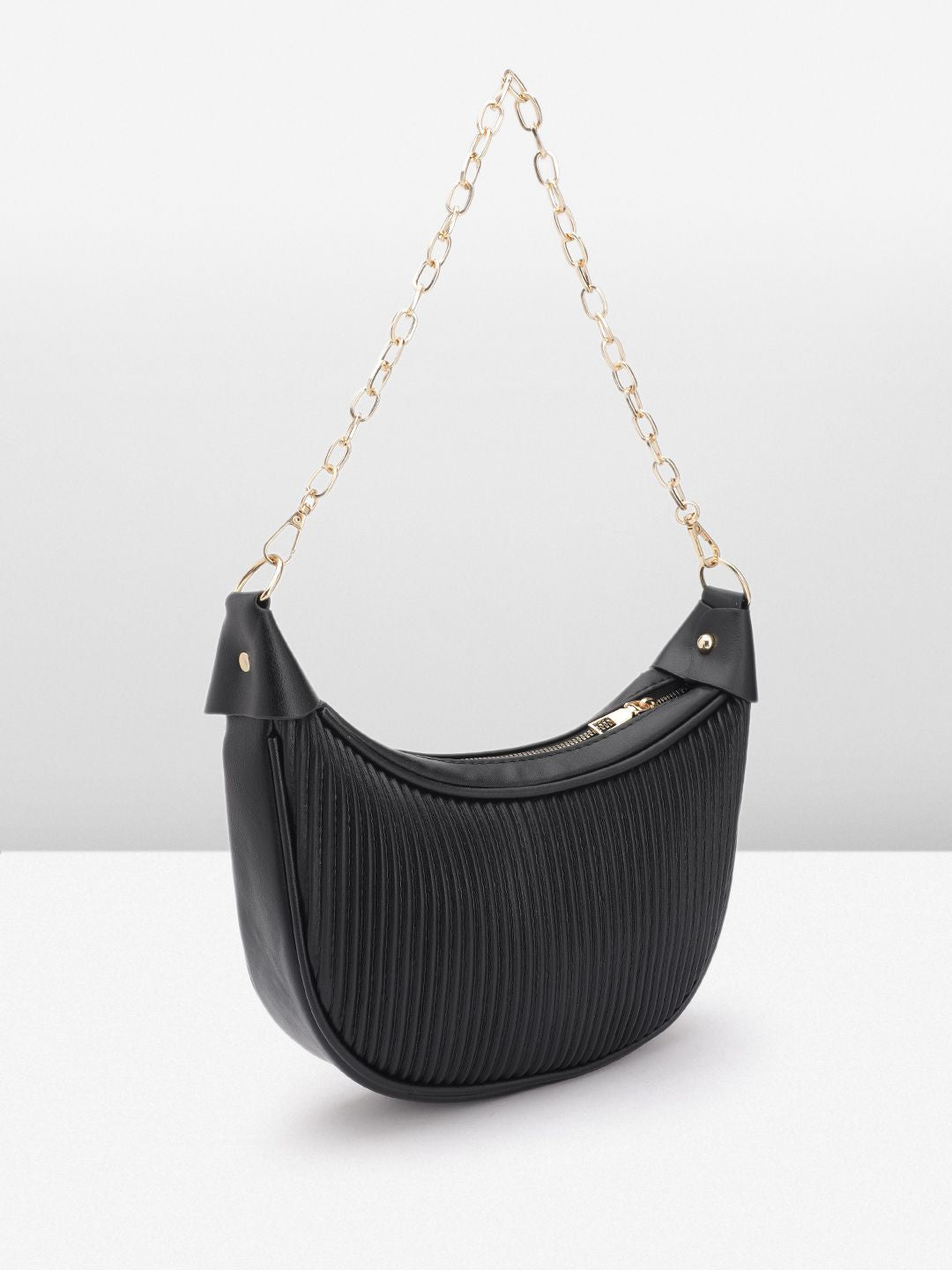 DressBerry Quilted Structured Shoulder Bag