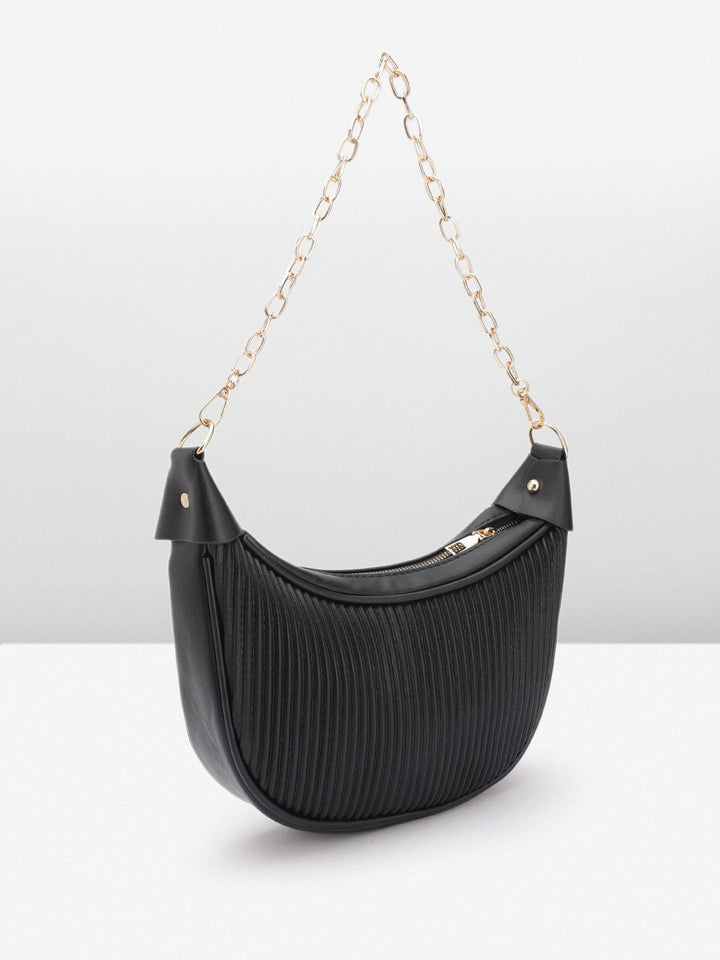 DressBerry Quilted Structured Shoulder Bag