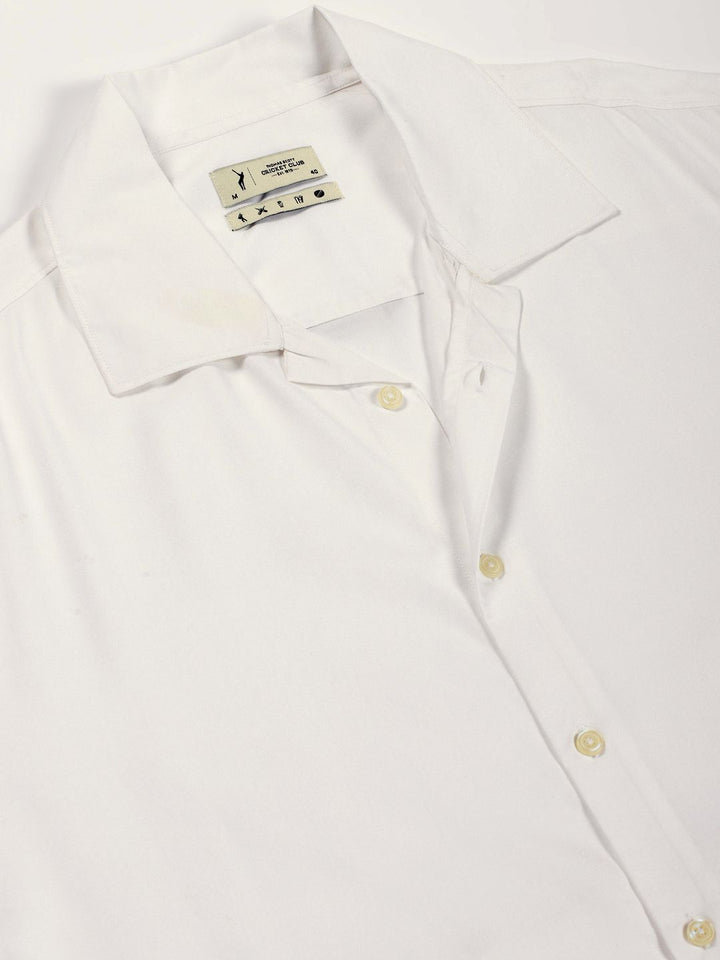 Thomas Scott Men Premium Cuban Collar Solid Oversized Casual Shirt