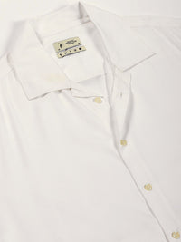 Thomas Scott Men Premium Cuban Collar Solid Oversized Casual Shirt