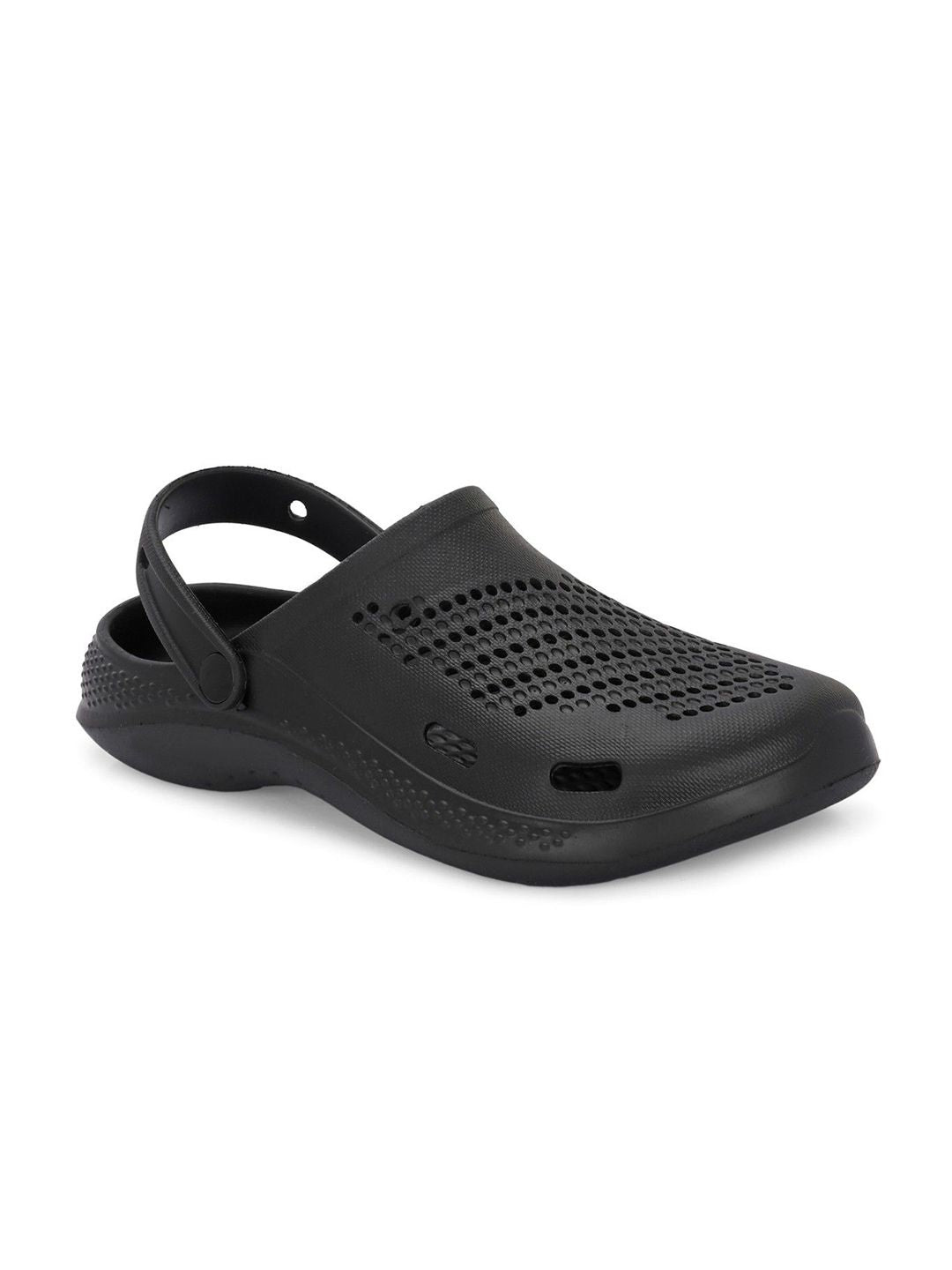 HRX by Hrithik Roshan Men Black Self Design Rubber Clogs