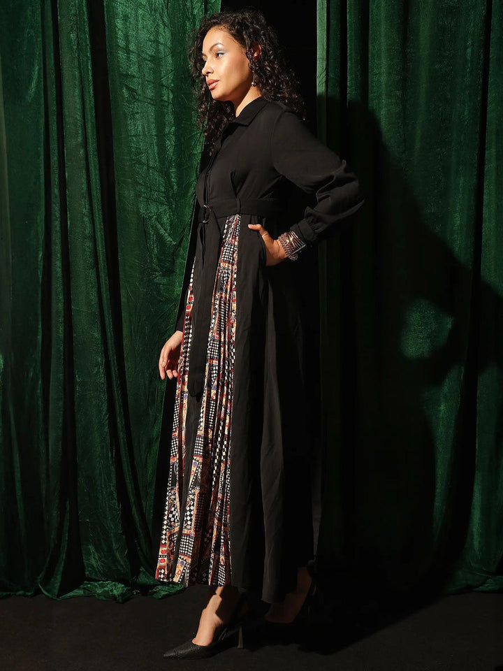 RAREISM Women Printed A-Line Maxi Dress