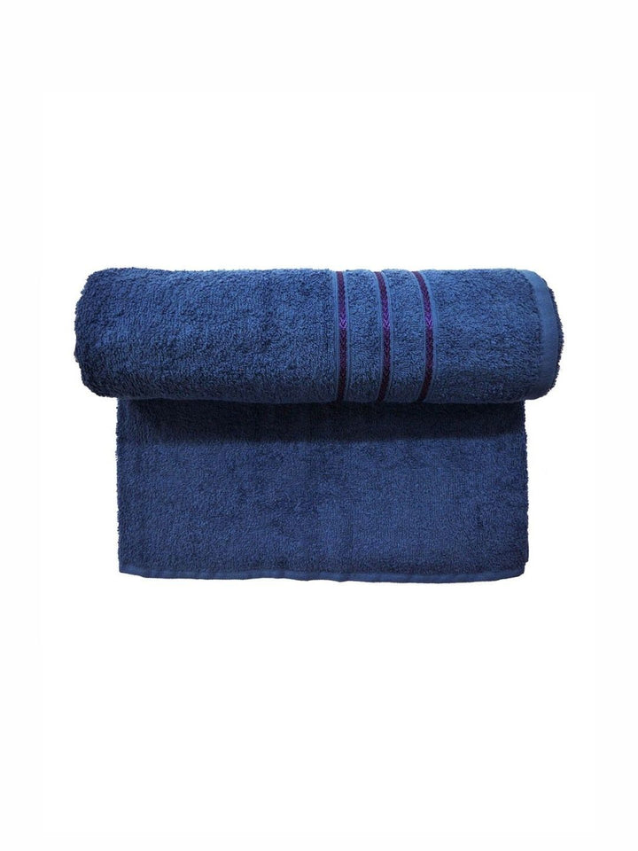 BOMBAY DYEING Blue 1 Pcs Cotton 400 GSM Bath Towel