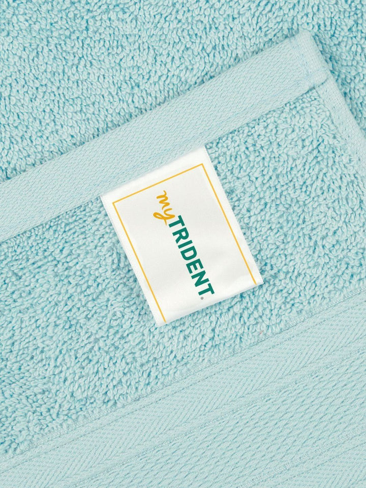 MYTRIDENT Blue Cotton 500 GSM Bath Towel