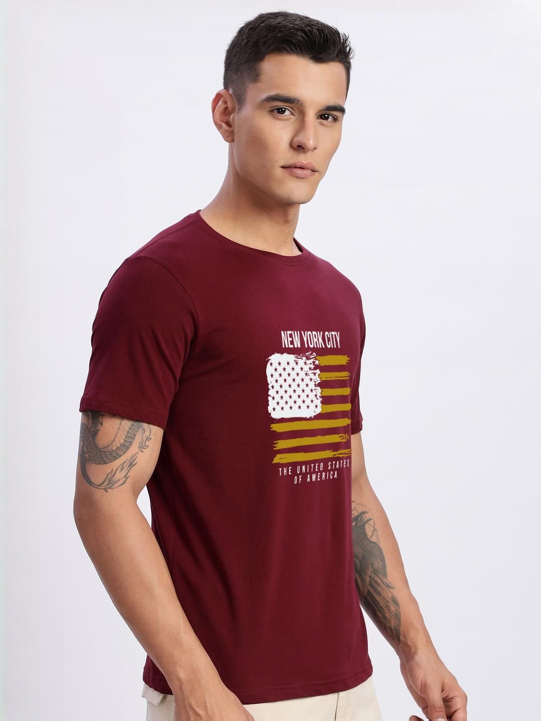 Tshirts ADRO Men Maroon