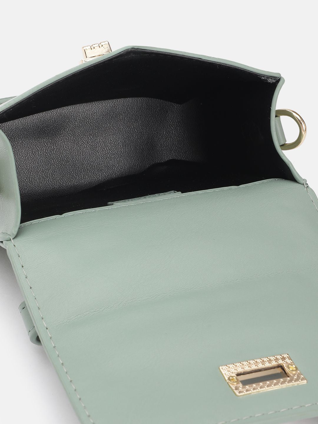 DressBerry Quilted Structured Satchel Bag