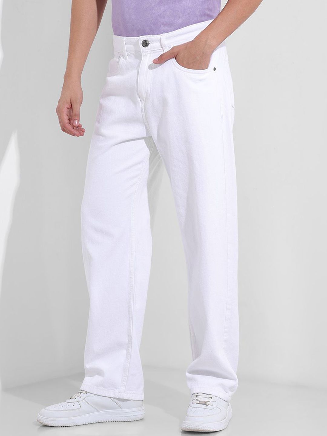 The Indian Garage Co Men Relaxed Fit Mid-Rise Cotton Jeans