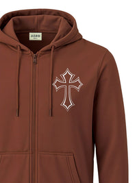 ADRO Men Printed Hooded Sweatshirt