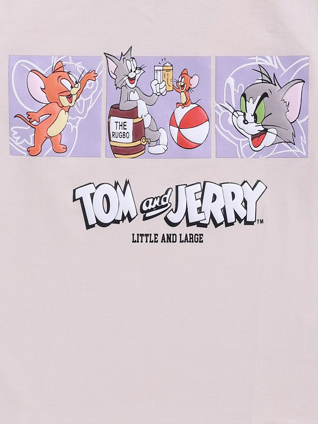 Happy Faces Boys Tom & Jerry Printed Pure Cotton T-shirt
