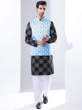 Anouk Men Printed Kurta with Pyjamas with Nehru Jacket