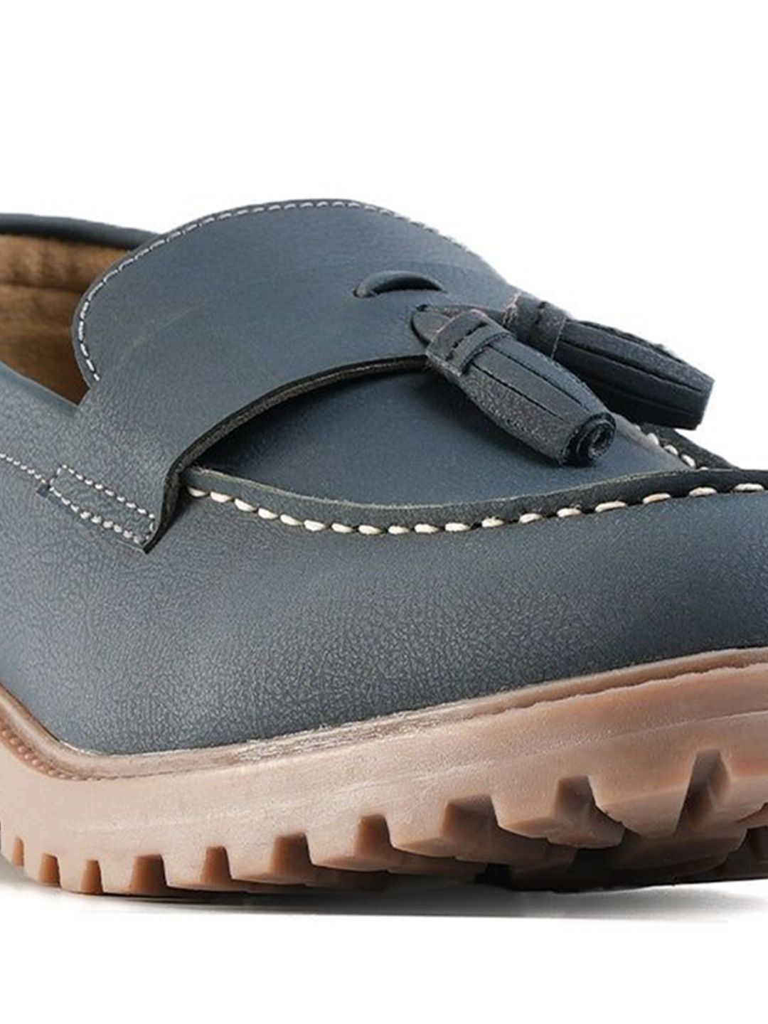 MONKSTORY Cosmopolitan Bold Tassel Loafers  - Blue