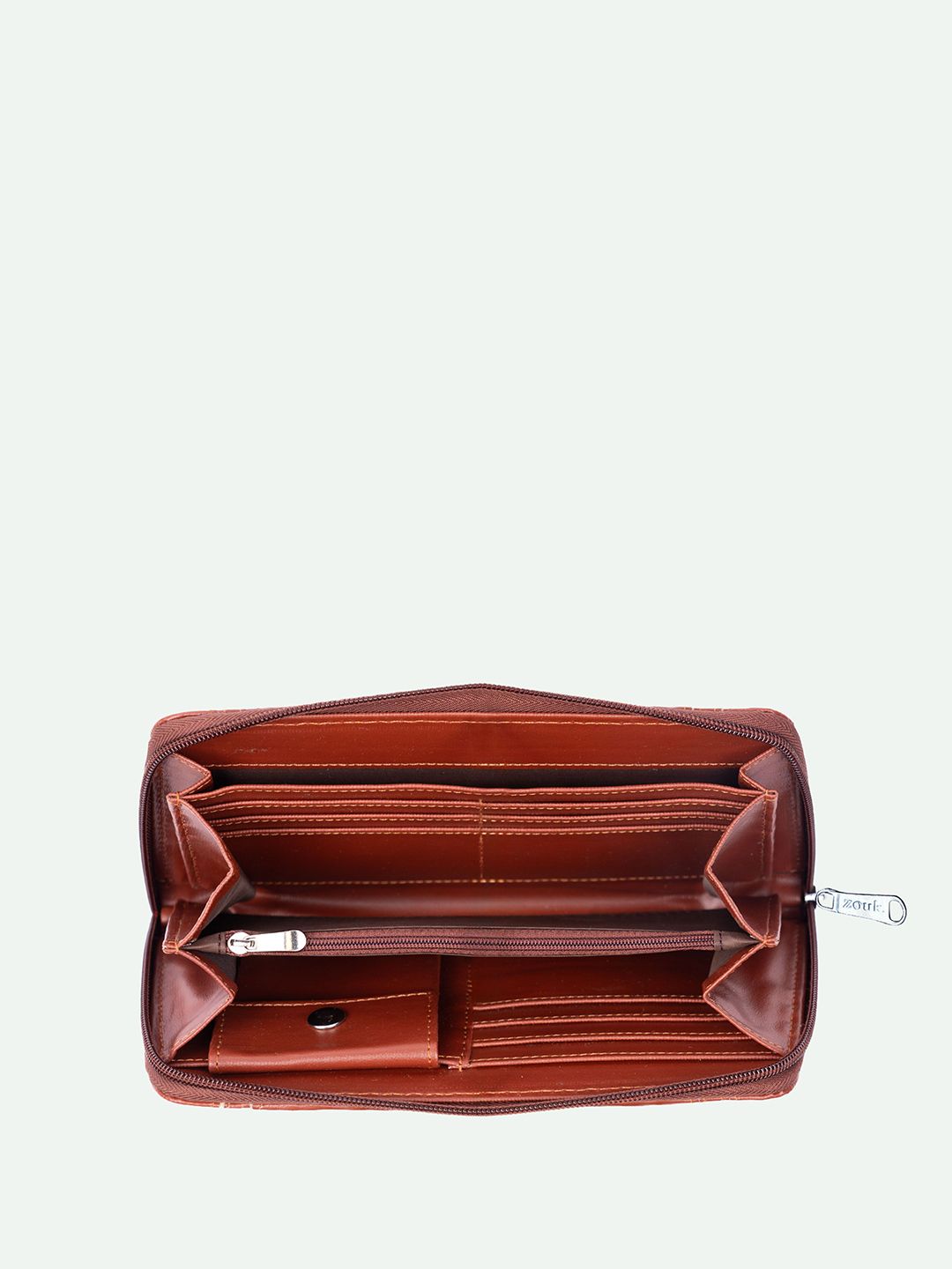 ZOUK Women Arika Zipper Wallet Kolkata Nouveau
