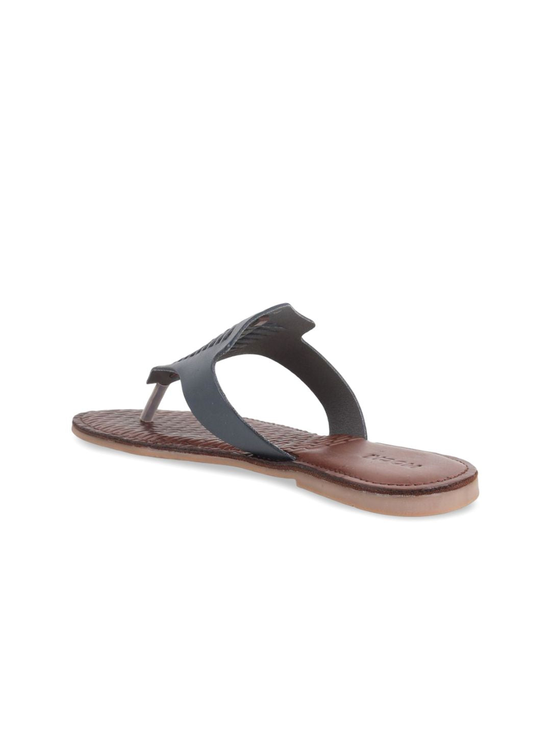 Mochi Printed Leather Wedge with Laser Cuts