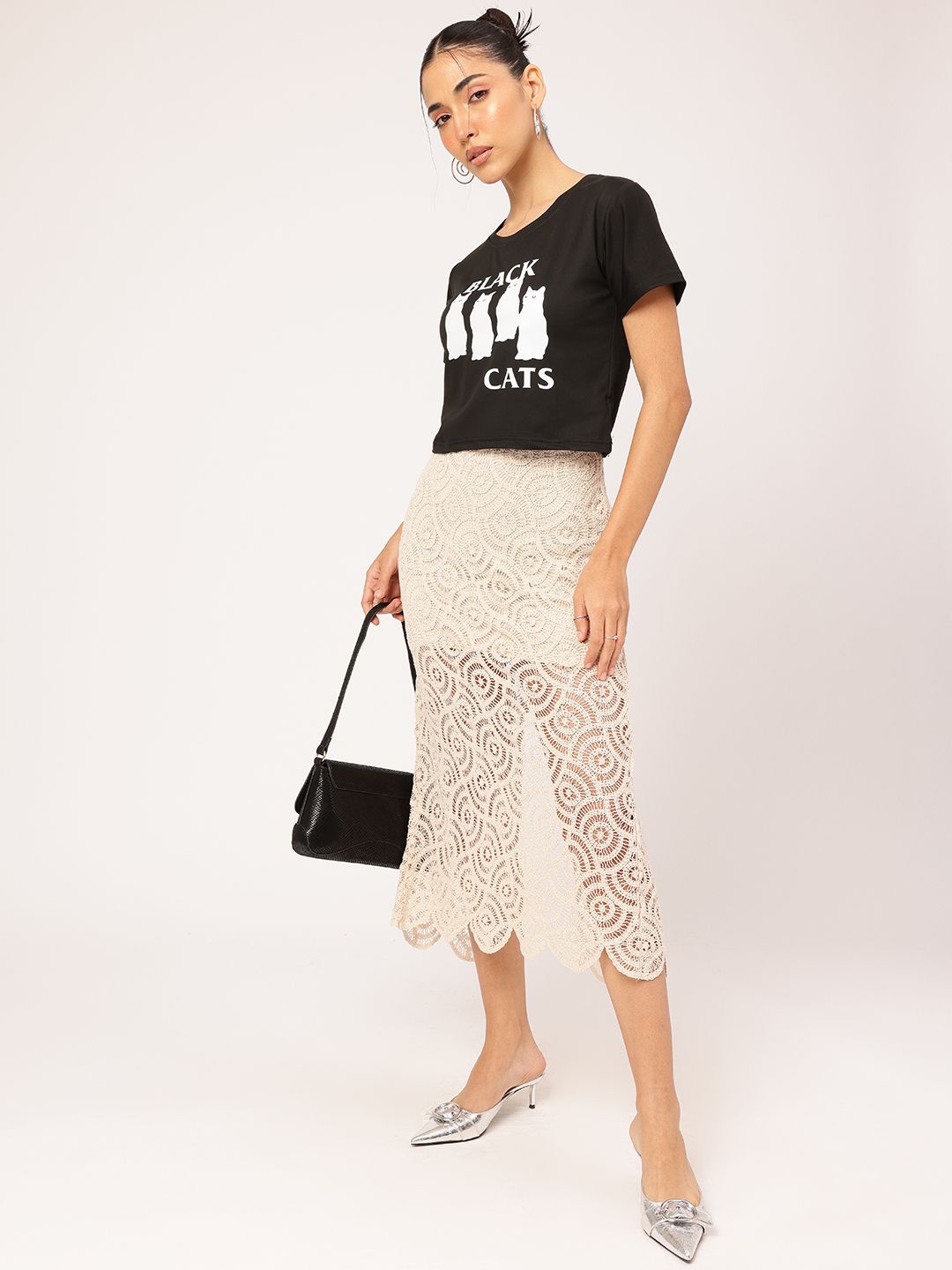 DressBerry Frothy Fun Printed T-shirt