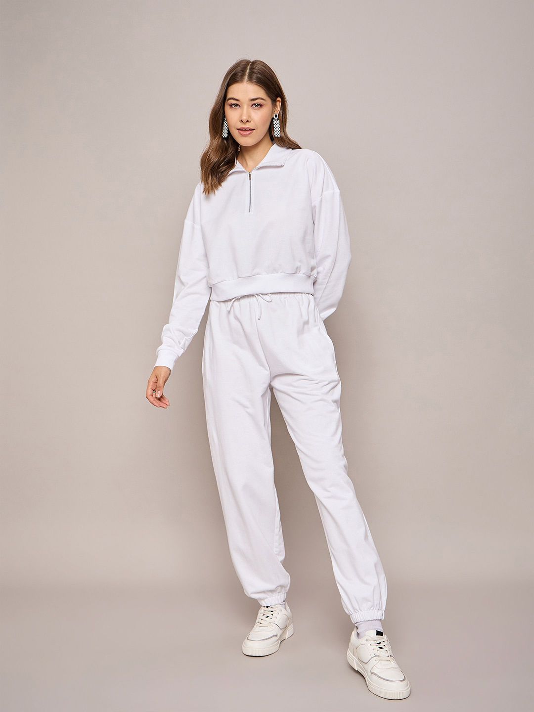 SASSAFRAS BASICS Women Oversized Zipper Sweatshirt