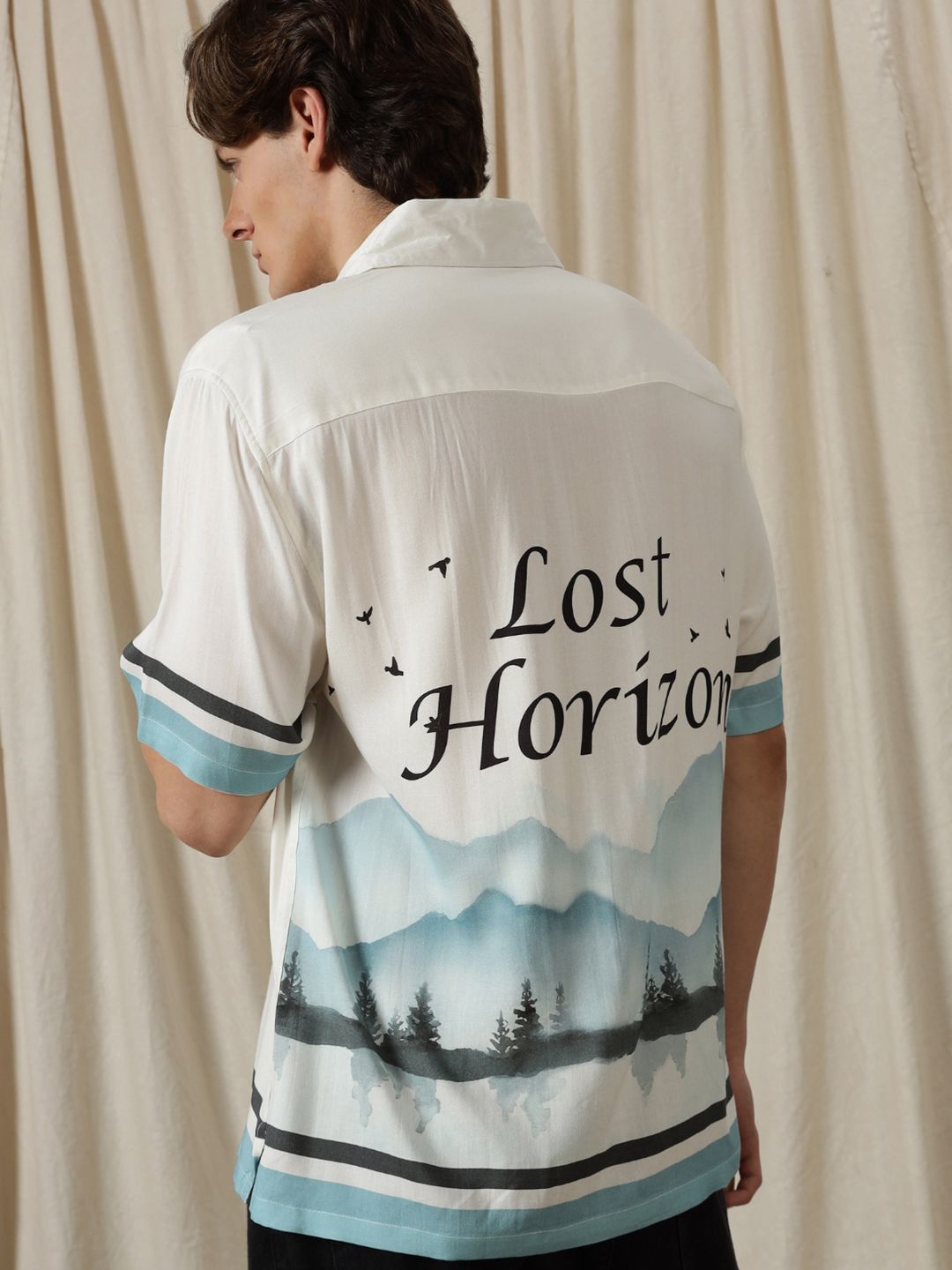Eszett Lost Horizon Abstract Cotton Baju Lengan Pendek