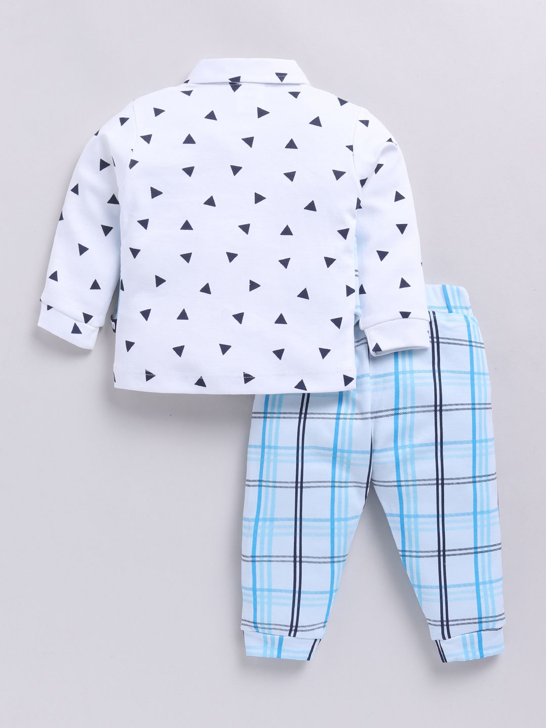 Moms Love Infants Boys Checked Shirt with Trousers