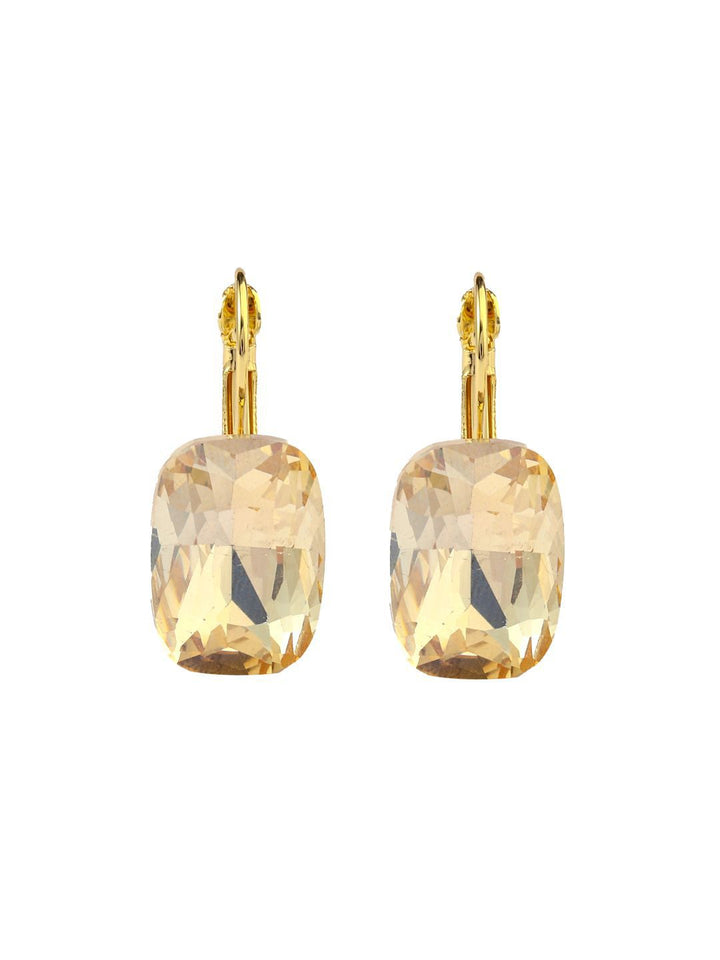 SALTY Gem Stone Studded Contemporary Celestial Drop Earrings