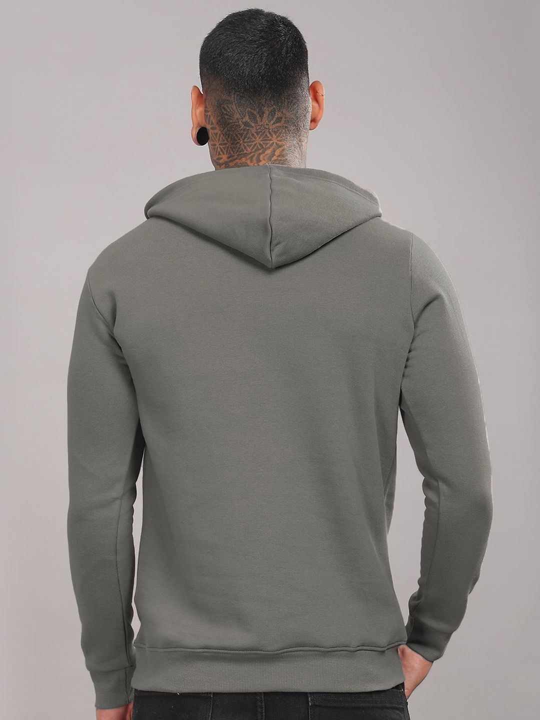 ADRO Men Printed Hooded Sweatshirt Lengan Panjang