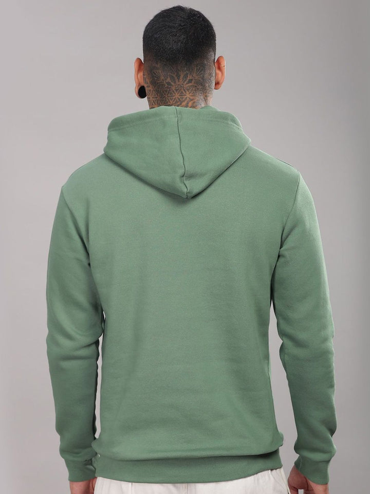 ADRO Men Printed Hooded Sweatshirt