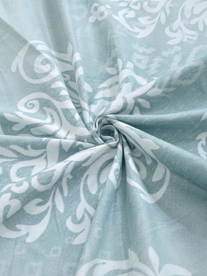 Myntra Elegant Homes Blue 300TC King Double Bedsheet with 2 Pillow Cover