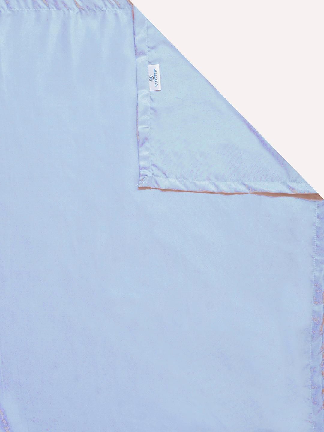 KLOTTHE Biru 400 TC Cadar King dengan 2 Sarung Bantal