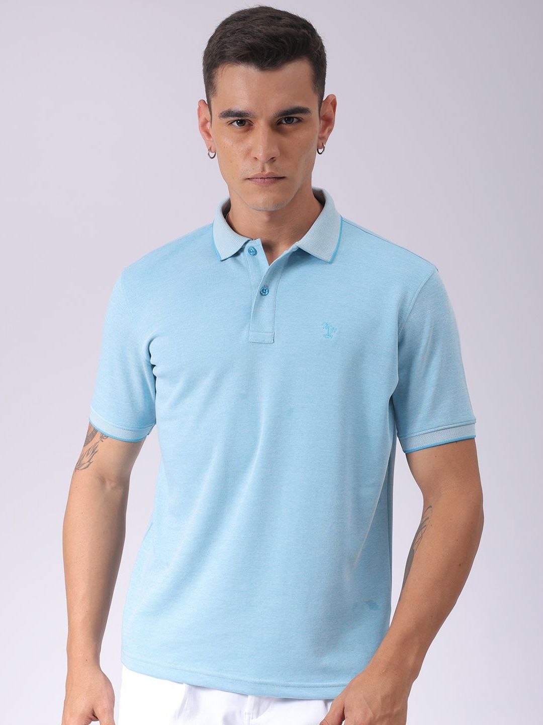The Indian Garage Co Polo Collar Slim Fit T-shirt