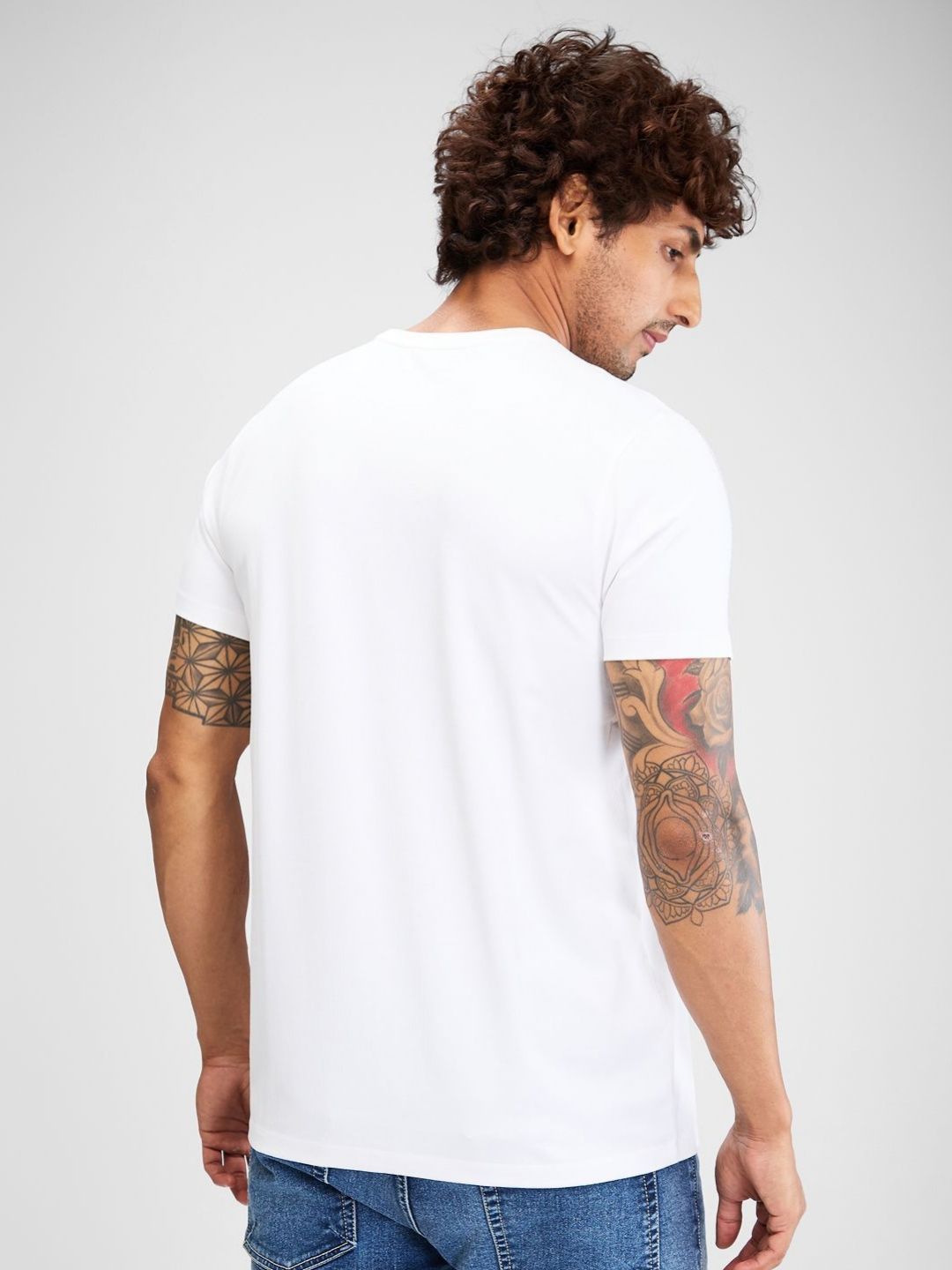 T-shirt lelaki spykar lelaki yang lemah