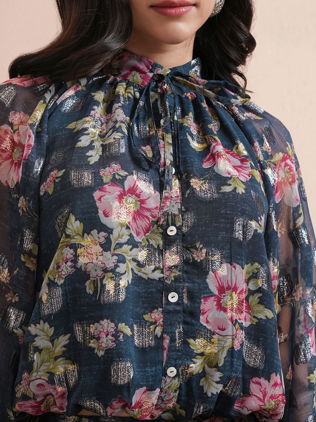 Vishudh Women Printed Top With Joggers Co-Ords