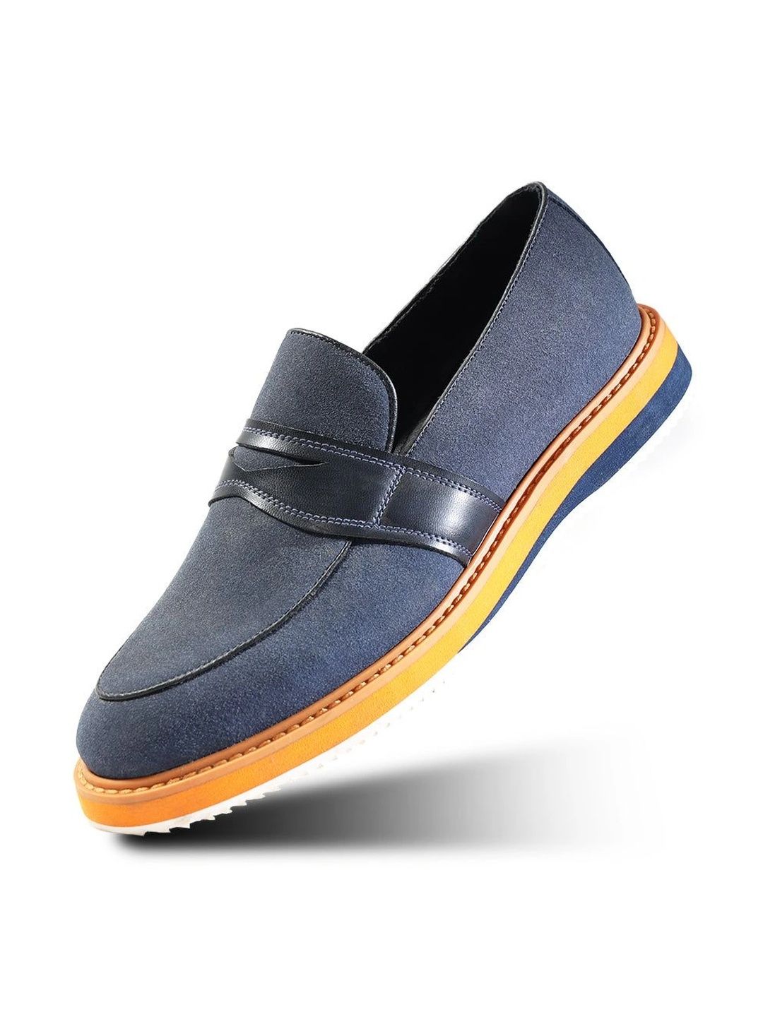 MONKSTORY Men Colourblocked PU Loafers
