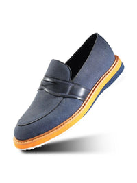 MONKSTORY Men Colourblocked PU Loafers