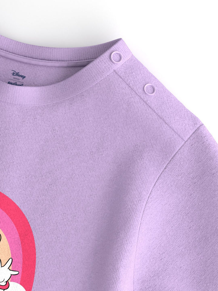 NautiNati Disney Girls Cotton Minnie & Daisy Printed Set of T-shirt and Shorts