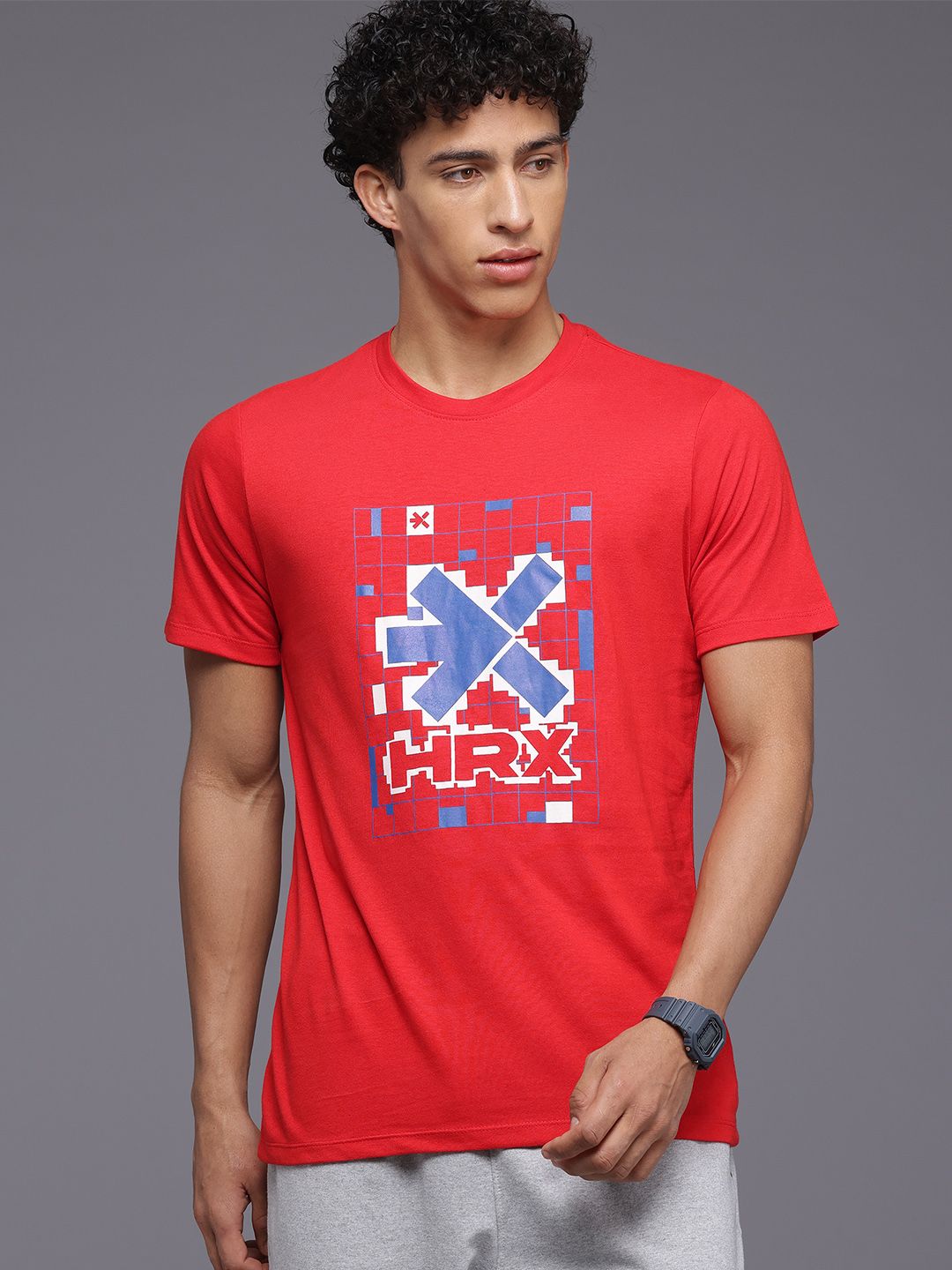 HRX by Hrithik Roshan Men Brand Logo Printed T-shirt