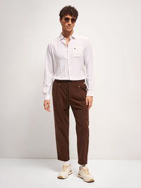 THE BEAR HOUSE Men Slim Fit Solid Casual Shirt