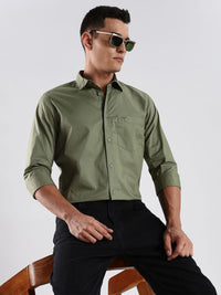 ADRO Standard Spread Collar Cotton Casual Shirt