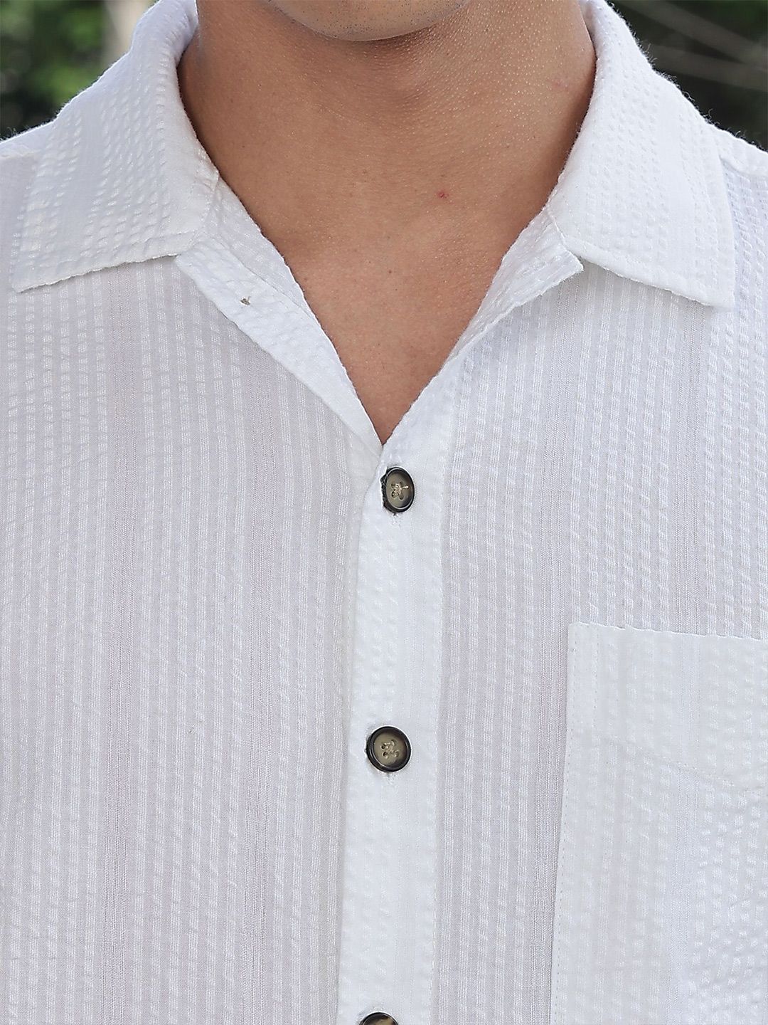 Thomas Scott Men's Premium Seersucker Cotton Casual Shirt