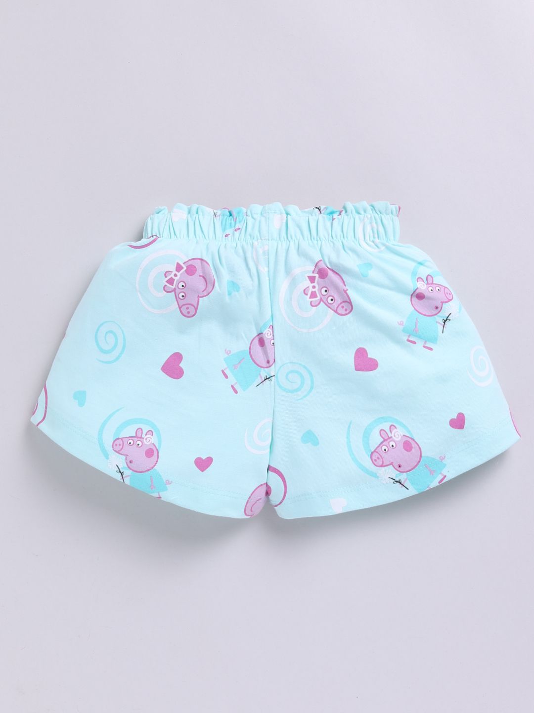 Happy Faces Girls Peppa Pig Printed Pure Cotton Shorts
