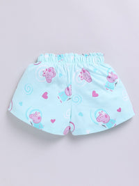 Happy Faces Girls Peppa Pig Printed Pure Cotton Shorts