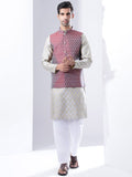 Anouk Men Ethnic Motifs Woven Design Kurta with Pyjama
