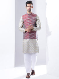 Anouk Men Ethnic Motifs Woven Design Kurta with Pyjama