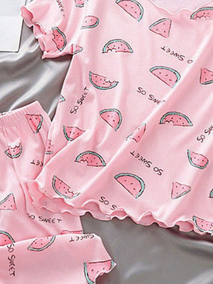 YK Girls Printed T-Shirt & Shorts Clothing Set