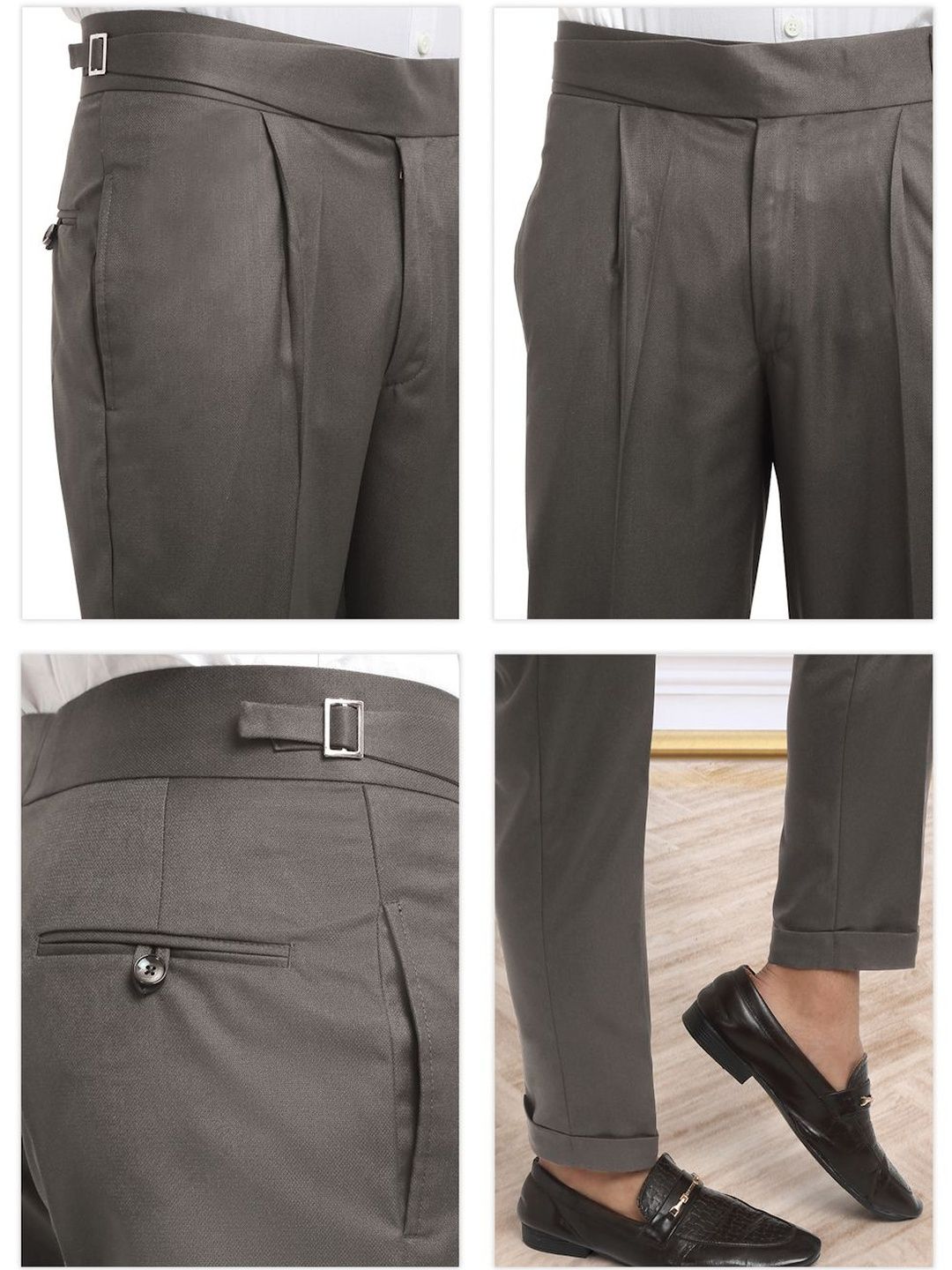 Seluar Gurkha Formal Fit Slim Fit Coklat Lelaki