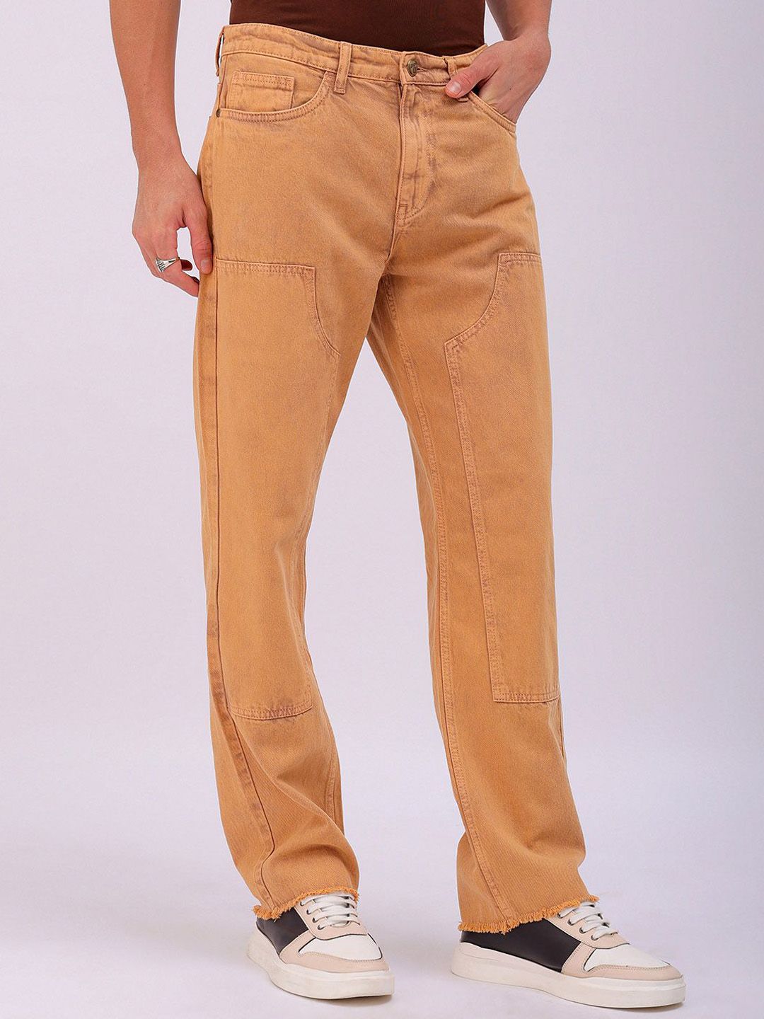 The Indian Garage Co Men Relaxed Fit Low Distress Jeans