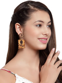 Anting-anting Drop Kontemporari Anouk Saduran Emas